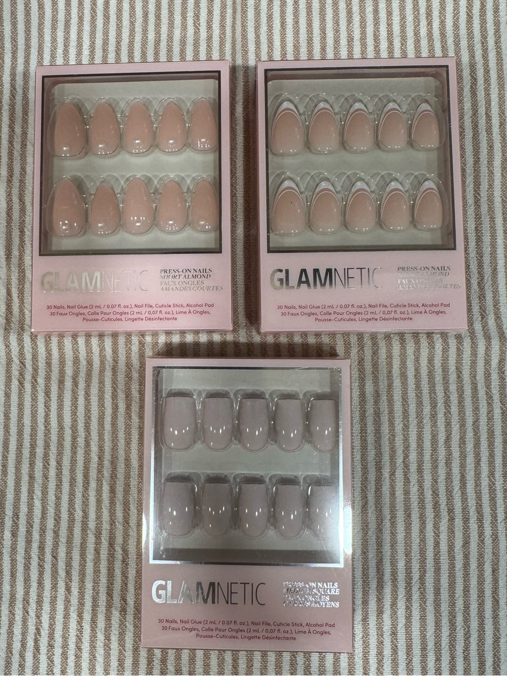 GLAMNETIC Press On Nails — Bare Bliss / Paris / Wifey